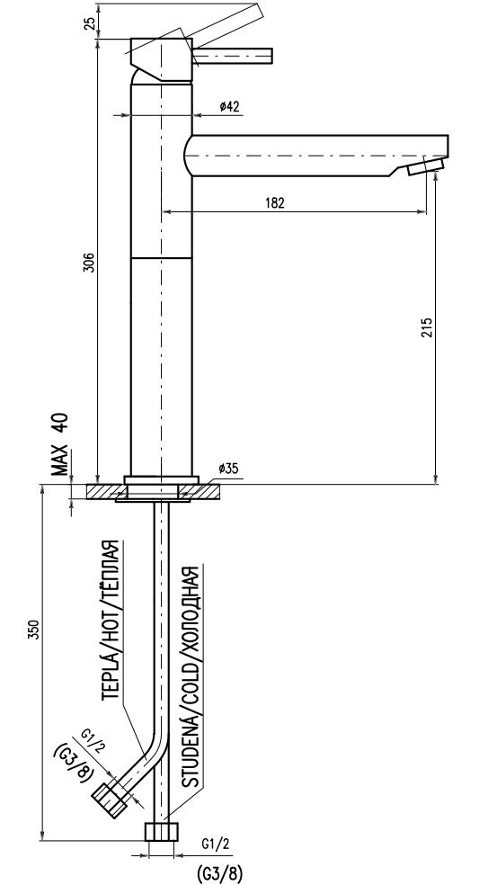 

Смеситель Slezak RAV Seina SE930.5, Seina SE930.5