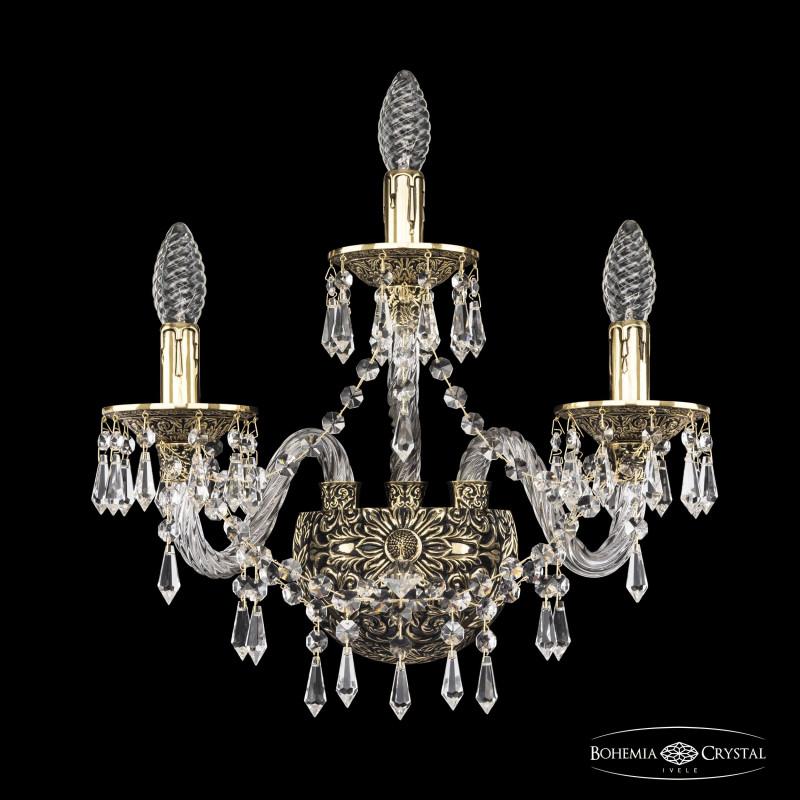 

Бра Bohemia Ivele Crystal хрустальная [16103B/2+1/165 GB], хрустальная