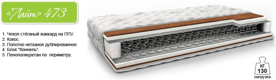 

Матрас Барро Люкс 473 160х200 дублированный жаккард