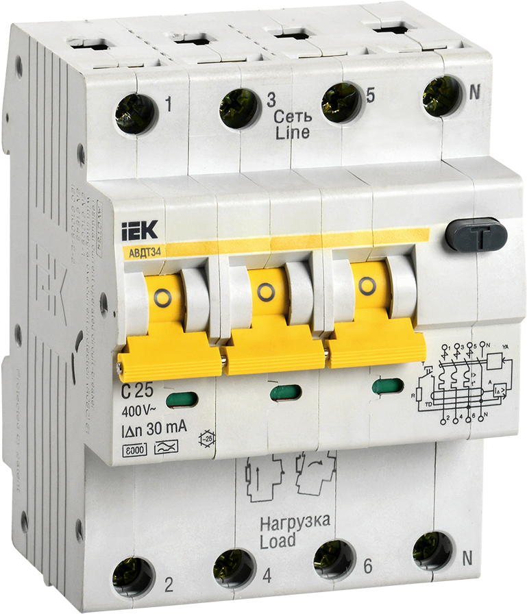 

Выключатель нагрузки IEK MAD22-6-025-C-30