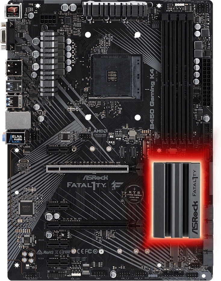 

Материнская плата ASRock Fatal1ty B450 Gaming K4