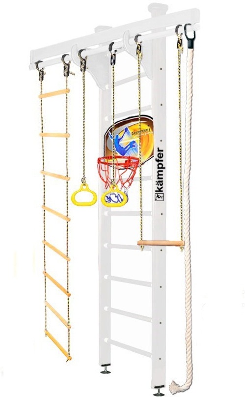 

Спортивный комплекс Kampfer Wooden Ladder Ceiling Basketball Shield №6 стандарт жемчужный, Шведская стенка Kampfer Wooden Ladder Ceiling Basketball Shield №6 стандарт жемчужный