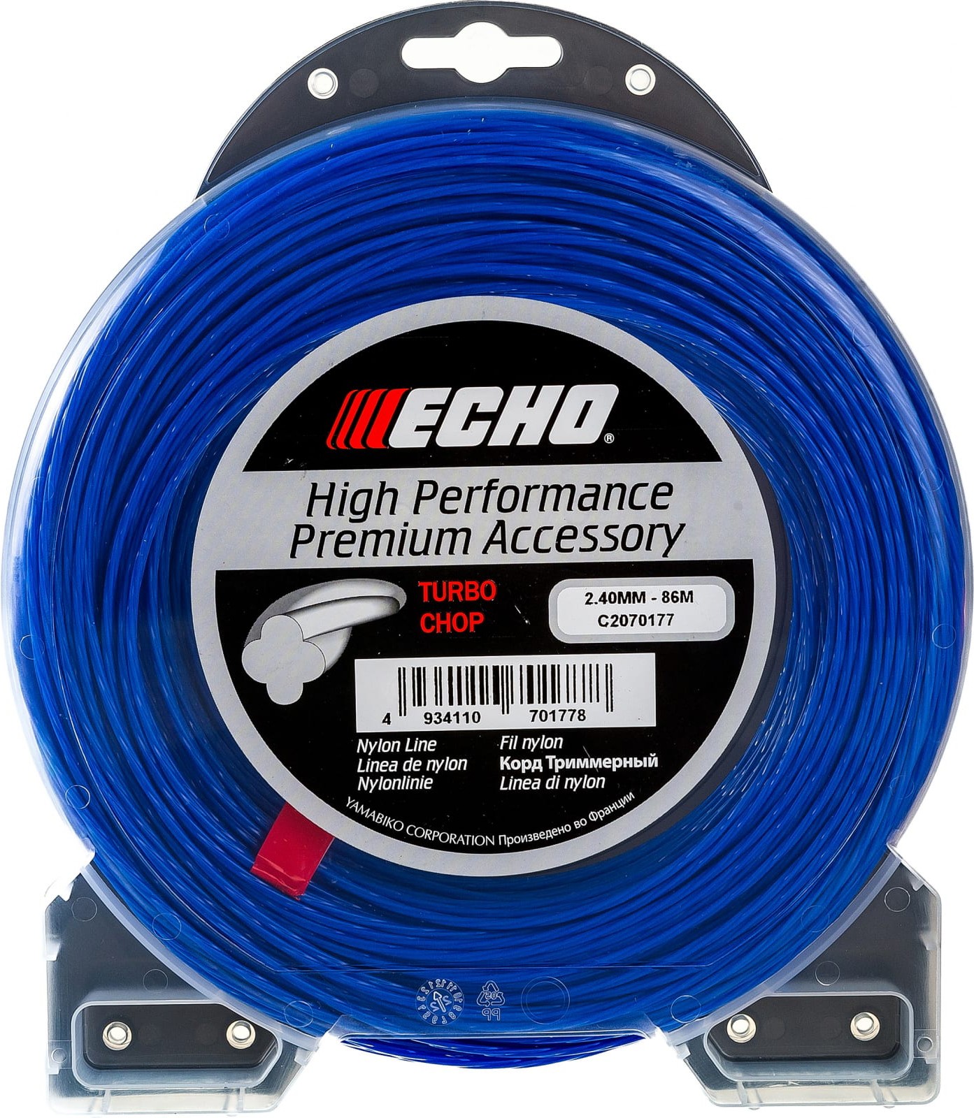 

Корд для триммера Echo Silent Spiral Line 2,4мм* 86м витой (C2070177)