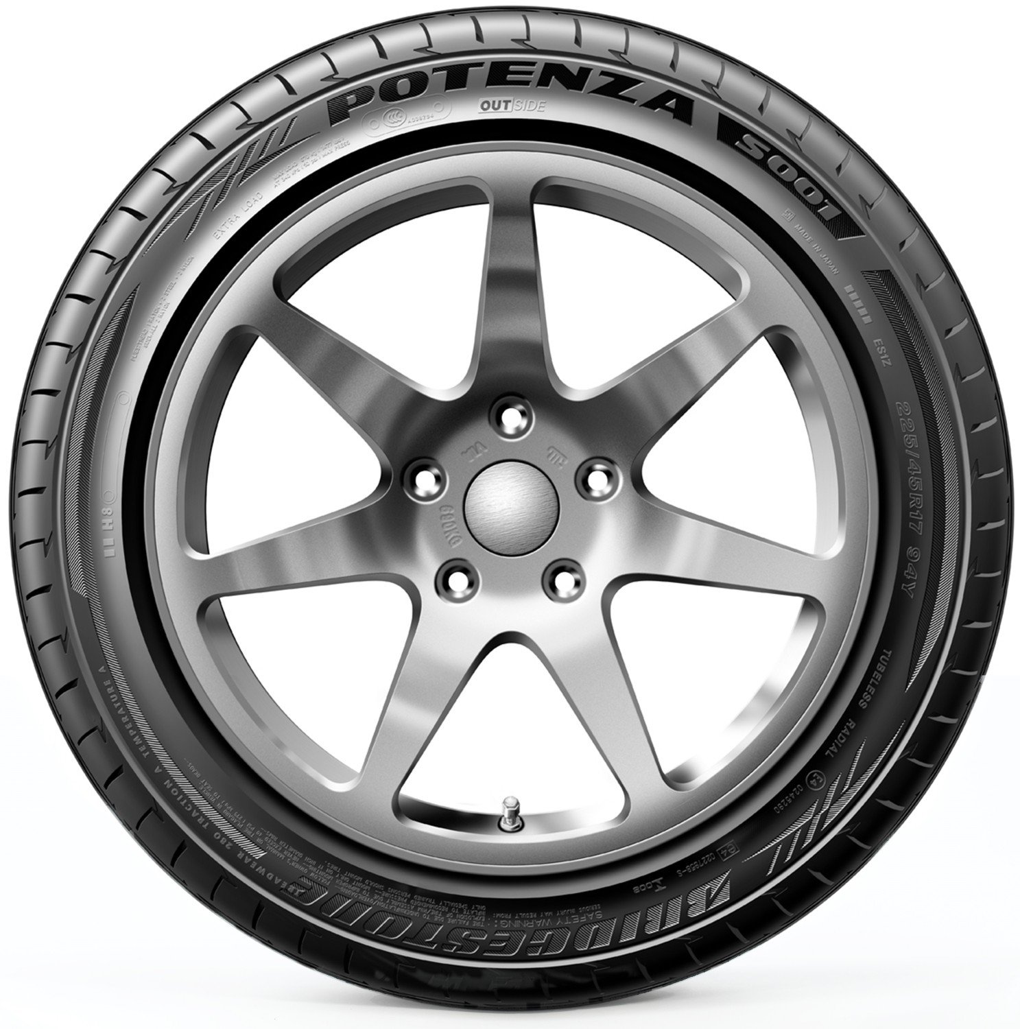 

Шины Bridgestone Potenza S001 255/45R18 103Y, Potenza S001 255/45R18 103Y