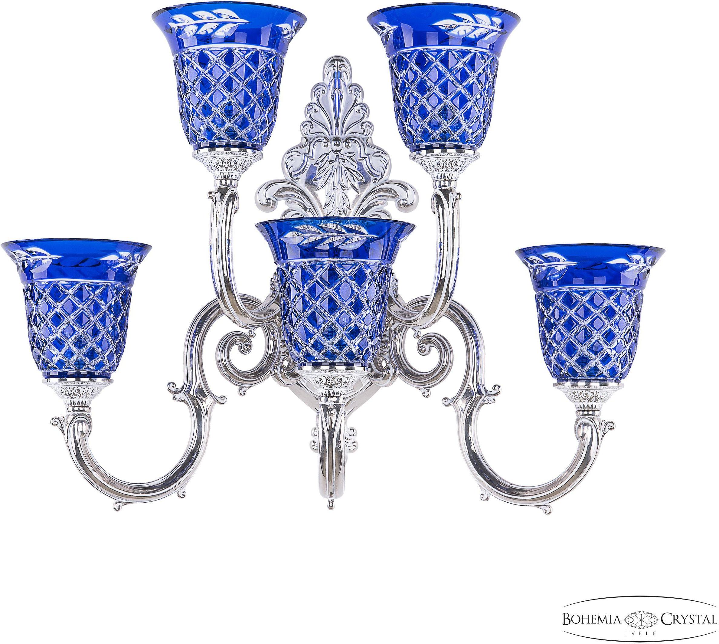 

Подвесная люстра Bohemia Ivele Crystal 7203B15/3+2/210 NW P2 U Clear-Blue/H-1J