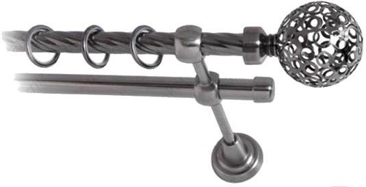 

Карниз Lm Decor Ажур 095 2р витой 3м антрацит, Ажур 095 2р витой 16мм 3.0м