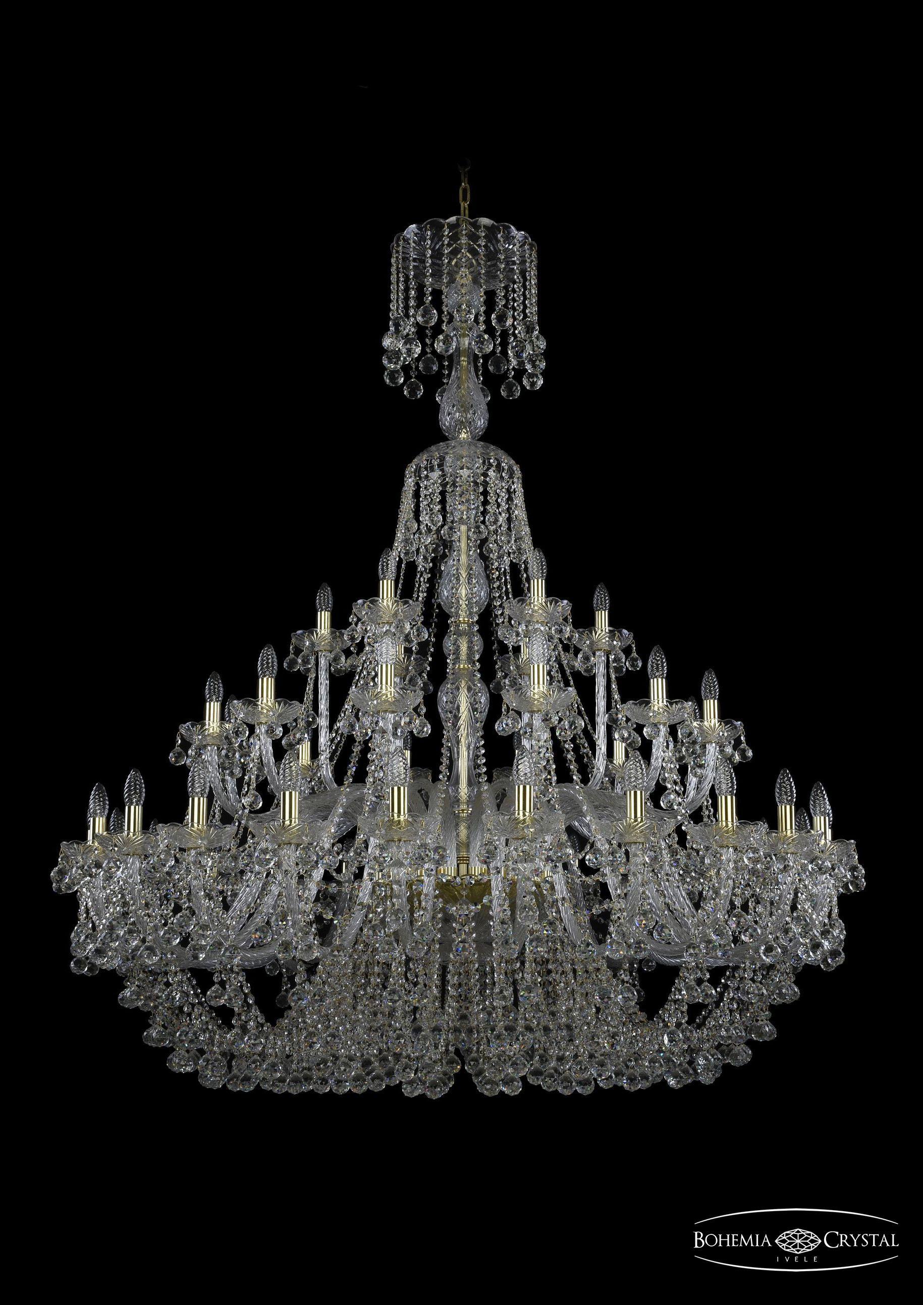 

Подвесная люстра Bohemia Ivele Crystal 1409/24+12+6/530/XL-169/G