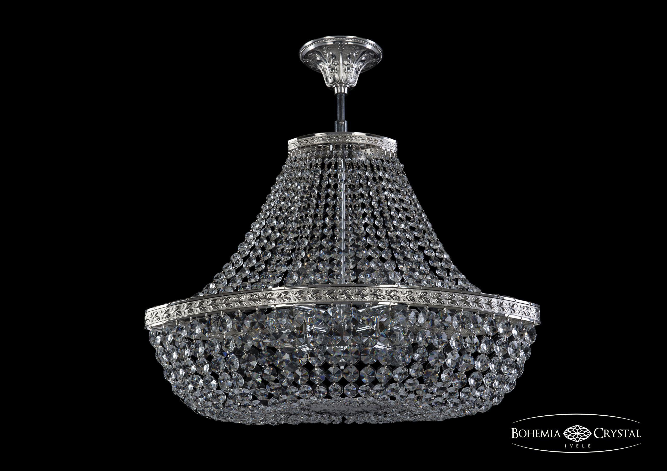 

Люстра на штанге Bohemia Ivele Crystal 19113/H1/55IV Ni