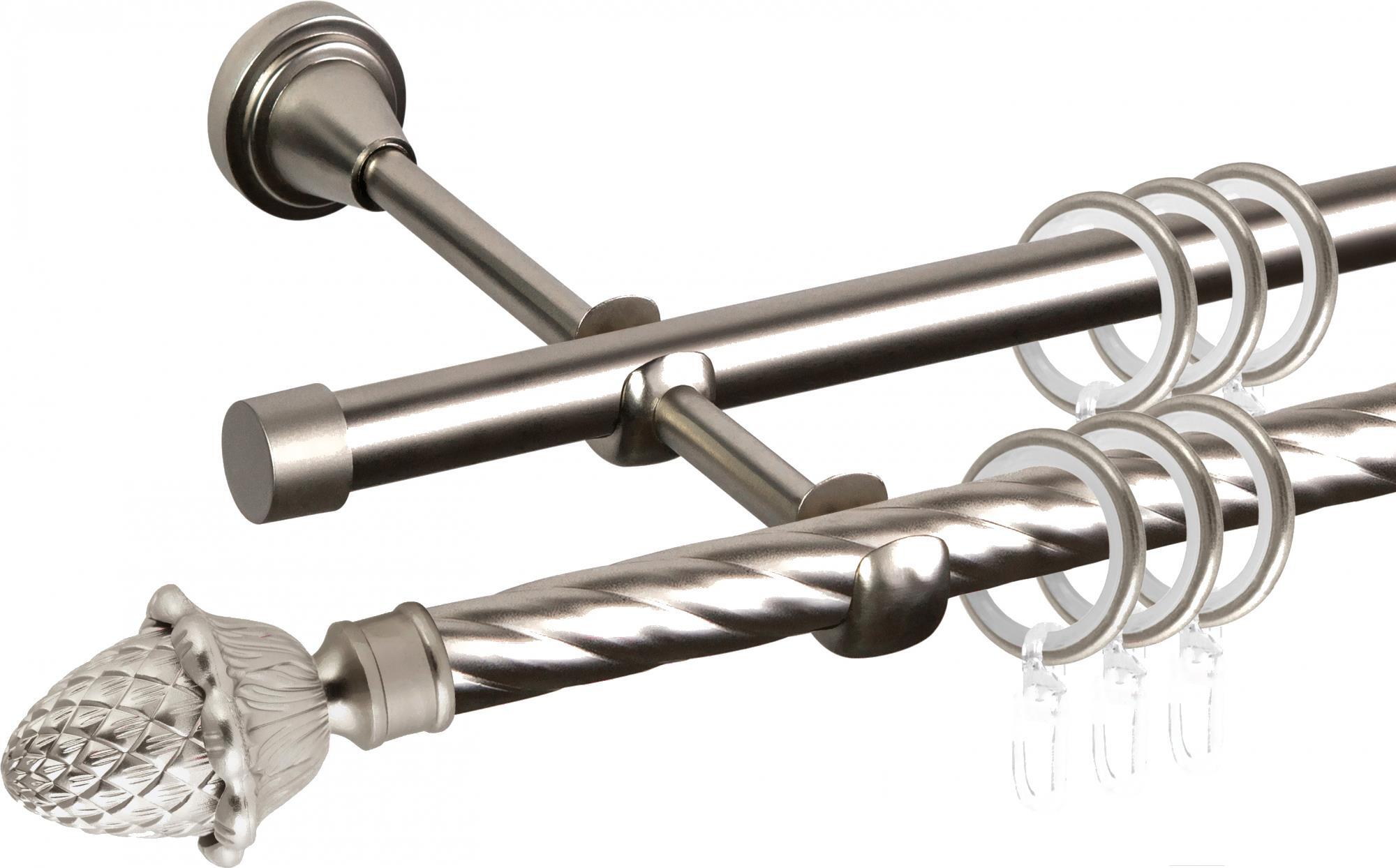 

Карниз АС ФОРОС Grace D16K/16Г составной + наконечники Магнолия 3м сатин