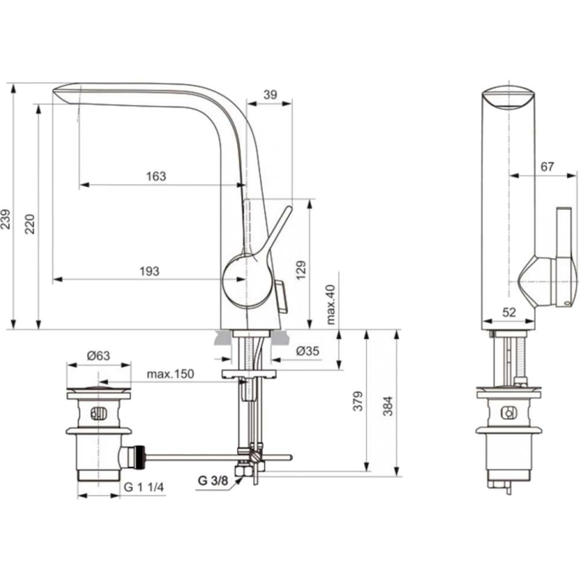 

Смеситель Ideal Standard Melange [A6041AA], Melange