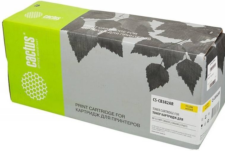 

Картридж лазерный CACTUS CS-CB382AR желтый (CB382A)