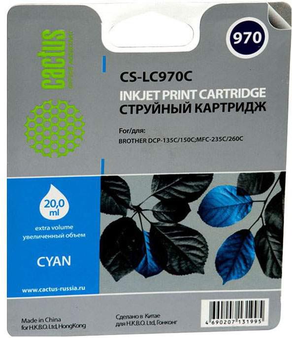 

Картридж для принтера и МФУ CACTUS CS-LC970C, CS-LC970C