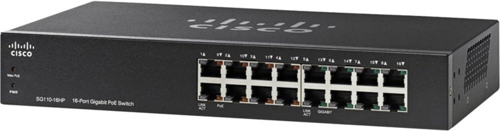 

Коммутатор Cisco SG110-16HP-EU, SG110-16HP-EU