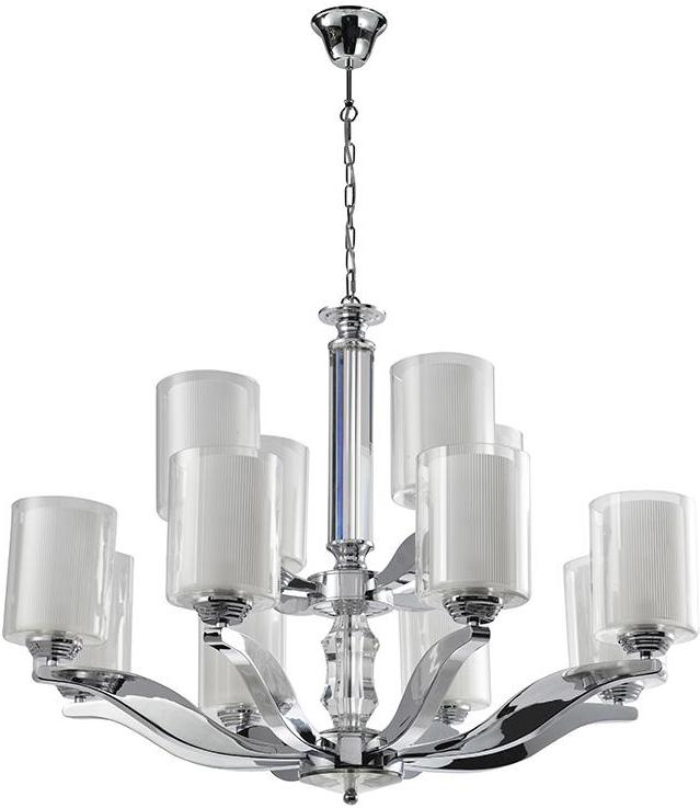 

Подвесная люстра NEWPORT Nickel Glass clear/matt white D82*H57,5 cm E14 12*60W [7908+4/C], Подвесная люстра NEWPORT Nickel Glass clear/matt white D82*H57,5 cm E14 12*60W 7908+4/C