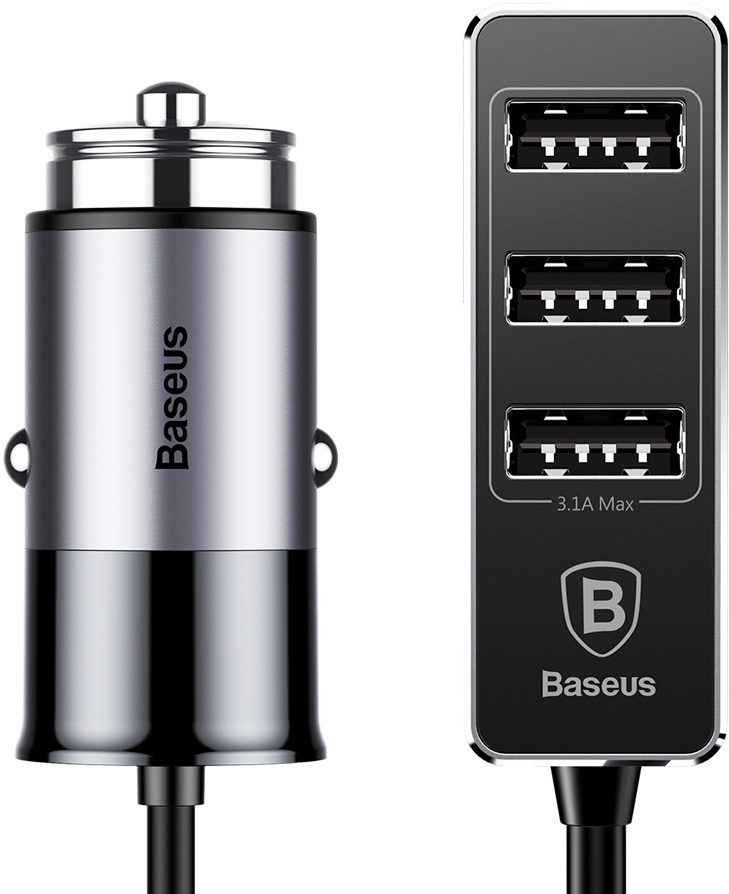 

Зарядное устройство Baseus CCTON-0G, Автомобильное зарядное устройство Baseus CCTON-0G Enjoy Together Patulous Car Charger 4 USB 5.5A Dark gray (Baseus Enjoy Together Four Interfaces Output Patulous Car Charger 5.5A Dark gray (CCTON-0G))