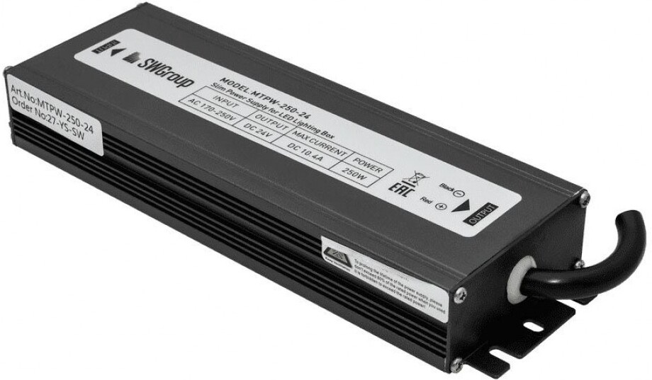 

SWG MINI Al Блок питания TPW, 250 W Влагозащитный, 24 V [MTPW-250-24], Блок питания для компьютеров SWG MINI Al Блок питания TPW, 250 W Влагозащитный, 24 V MTPW-250-24