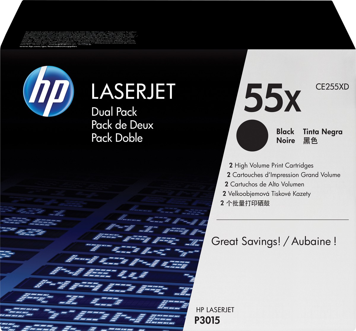 

Картридж для принтера HP LaserJet 55X (CE255XD), Картридж HP LaserJet 55X CE255XD