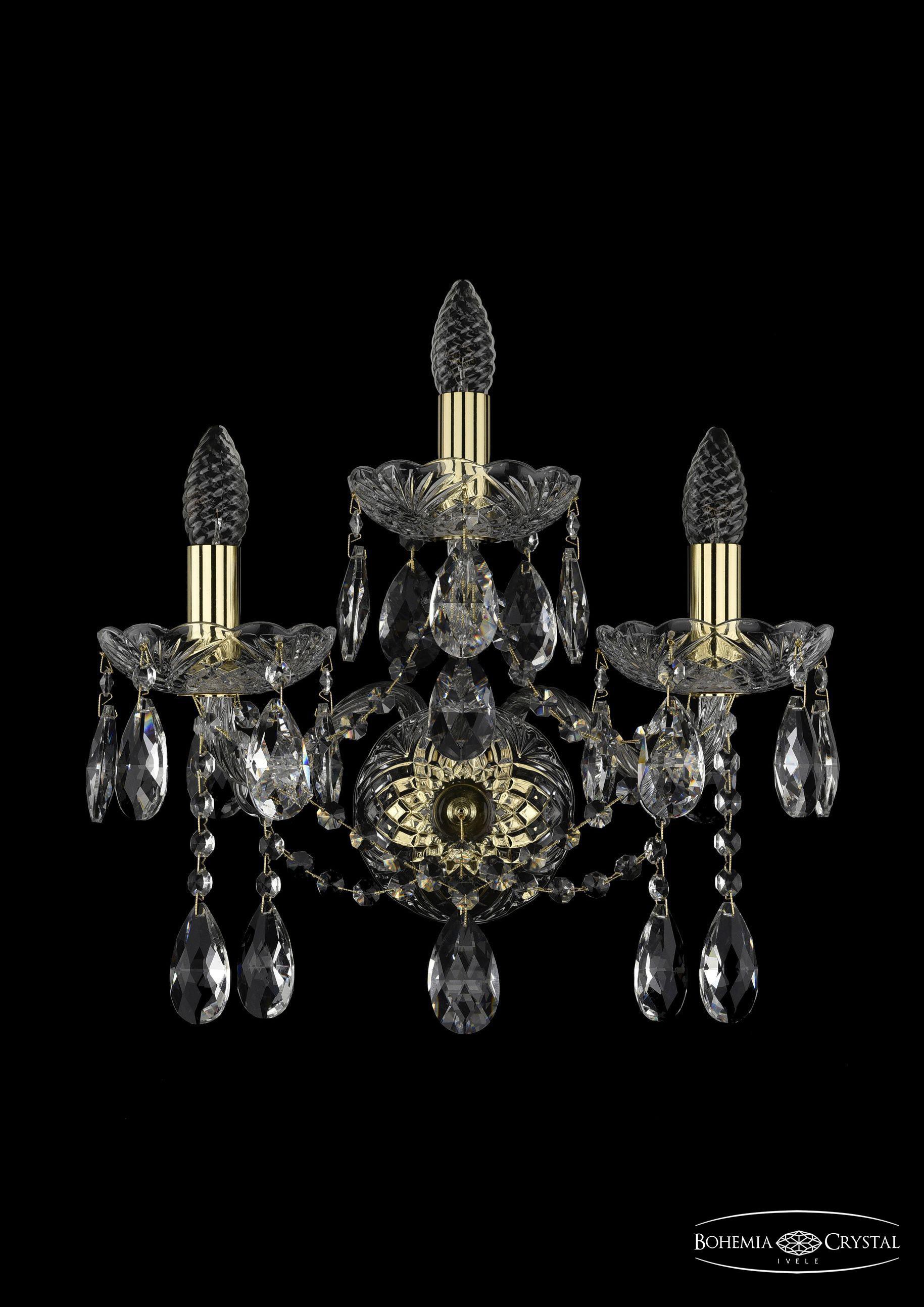 

Подвесная люстра Bohemia Ivele Crystal 1413B/2+1/165/XL/G, Бра Bohemia Ivele Crystal 1413B/2+1/165/XL/G