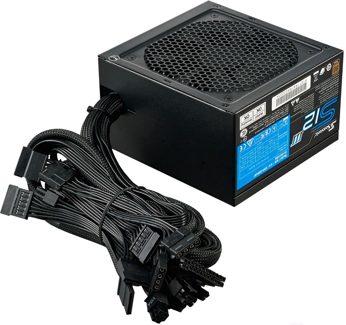 

Блок питания Seasonic ATX 500W S12III-500, ATX 500W S12III-500