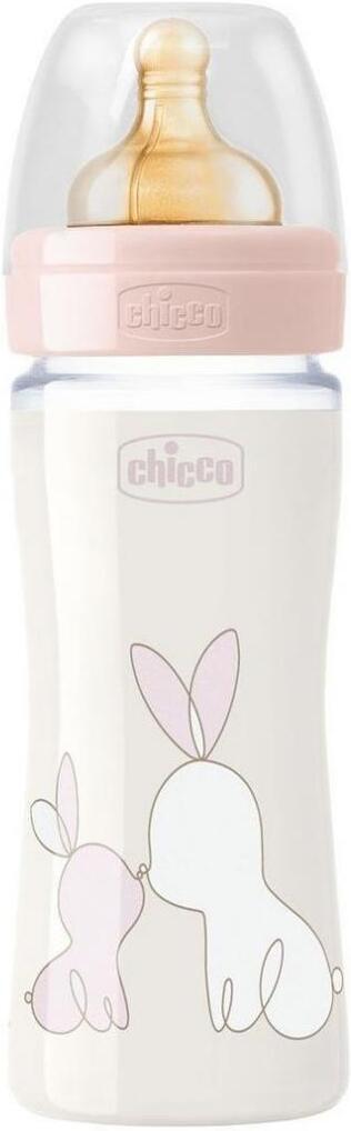 

Бутылочка CHICCO Nursery Original Touch Glass Girl, 0 мес.+, 240 мл стеклянная с латексной соской (00027720100000)