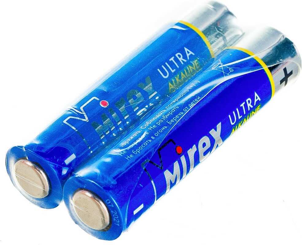 

Батарейки Mirex АAA LR03 2шт [LR03-S2], Батарейка Mirex АAA LR03 2шт (LR03-S2)