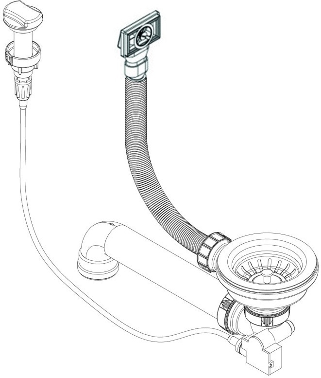 

Донный клапан для сифона Aquasanita AQF 002 V [AQF 002], Донный клапан для сифона Aquasanita AQF 002 V