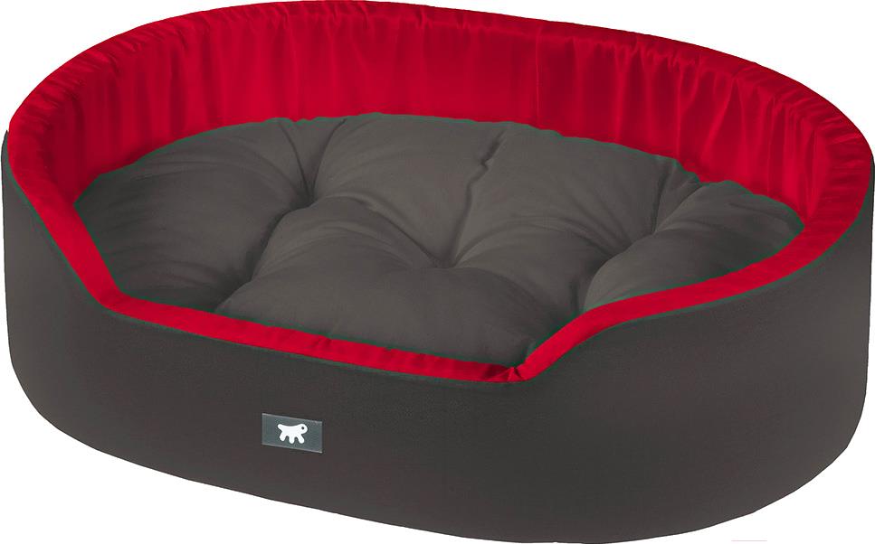 

Лежанка для животных Ferplast 82943099 Dandy 65 черный/красный, 82943099 Dandy 65