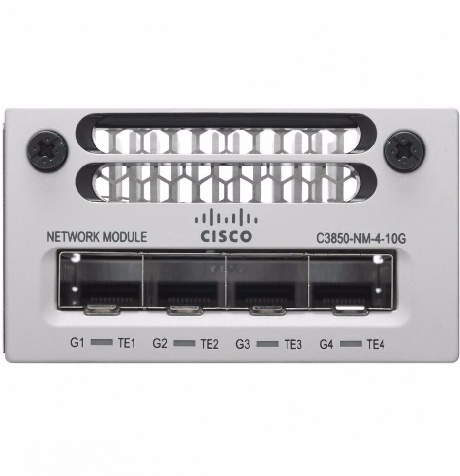 

Аксессуары для коммутаторов Cisco Модуль Catalyst 3850 4 x 10GE Network Module [C3850-NM-4-10G=], Модуль Cisco Catalyst 3850 4 x 10GE Network Module (C3850-NM-4-10G=)