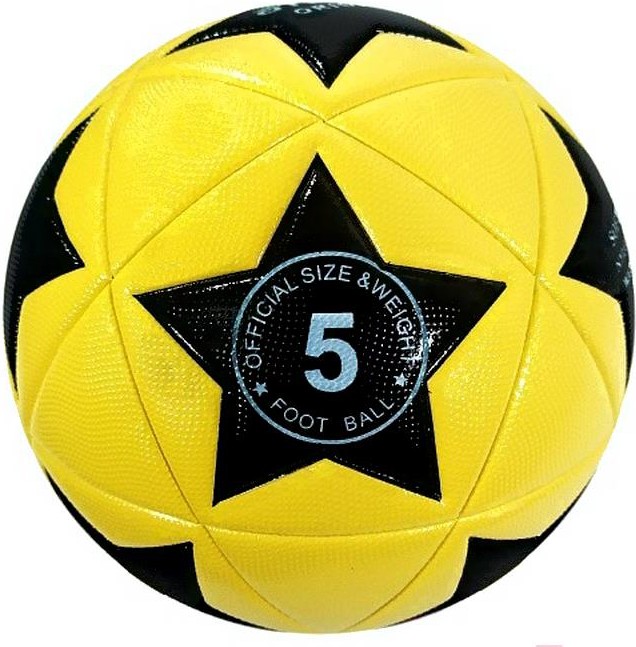 

Футбольный мяч Atemi ORION PVC р.5 желтый/черный/белый