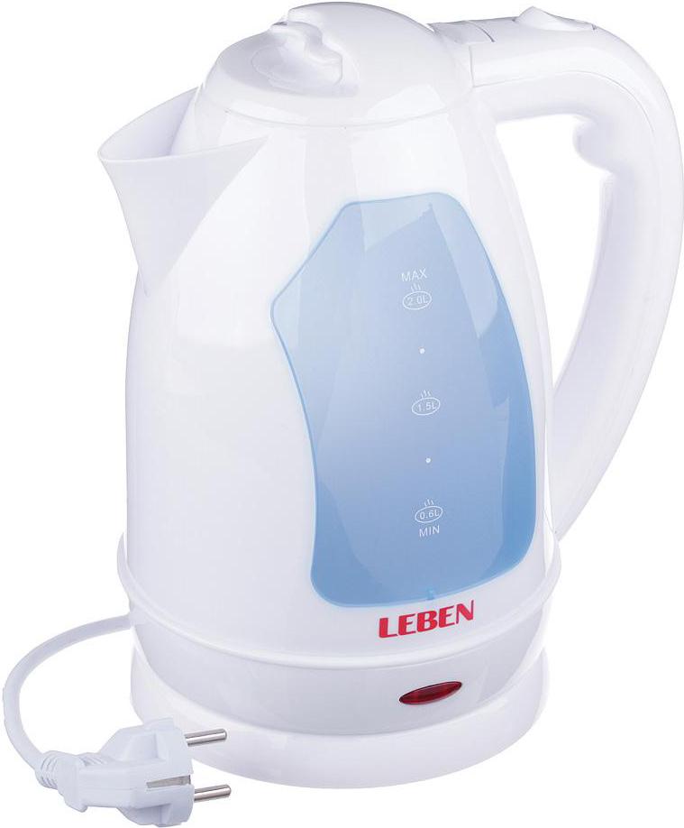 

Электрочайник Leben 291-003 белый, 291-003