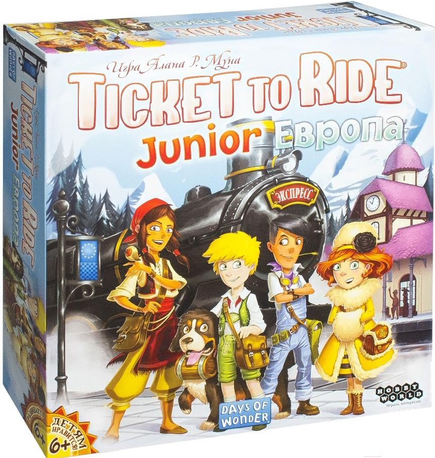 

Настольная игра Мир Хобби Ticket to Ride Junior. Европа
