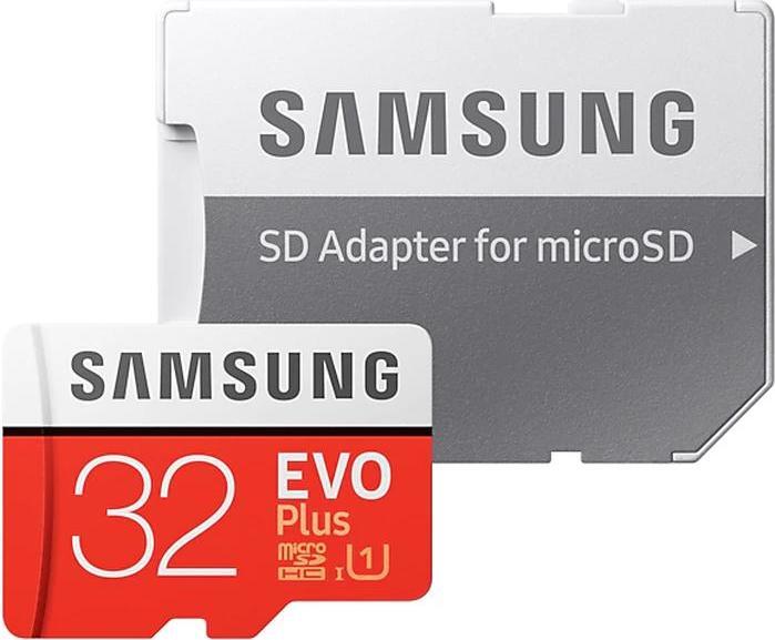 

Карта памяти Samsung EVO Plus microSDHC 32GB + адаптер [MB-MC32GA], Карта памяти Samsung EVO Plus microSDHC 32GB + адаптер MB-MC32GA