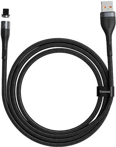 

Кабель для компьютера Baseus CALXC-KG1, Кабель Baseus CALXC-KG1 Zinc Magnetic Safe Fast Charging Data Cable USB to Lightning 2.4A магнитный 1m Gray+Black (Baseus Zinc Magnetic Safe Fast Charging Data Cable USB to IP 2.4A 1m Gray+Black (CALXC-KG1))