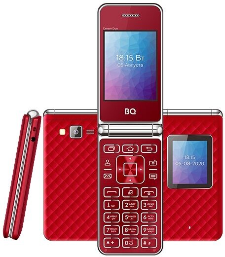 

Мобильный телефон BQ-Mobile 2446 Dream Duo Red