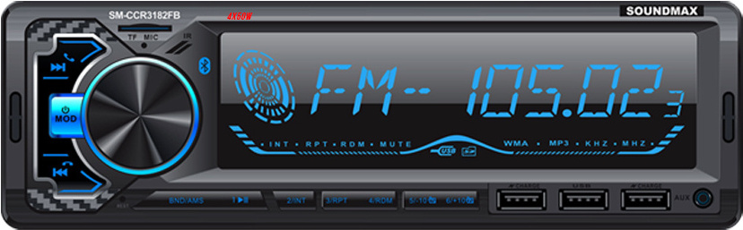 

Автомагнитола Soundmax SM-CCR3182FB черный, USB-магнитола Soundmax SM-CCR3182FB