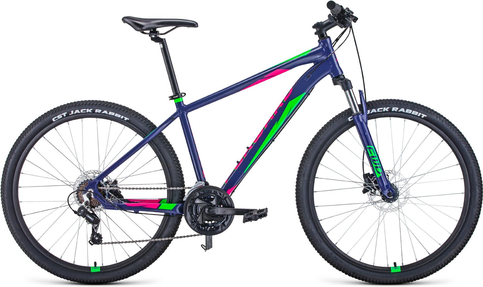 

Велосипед Forward Apache 27.5'' 3.2 Disc рама 15 дюймов фиолетовый/зеленый [RBKW1M37G044], Велосипед Forward Apache 27.5 3.2 Disc RBKW1M37G044