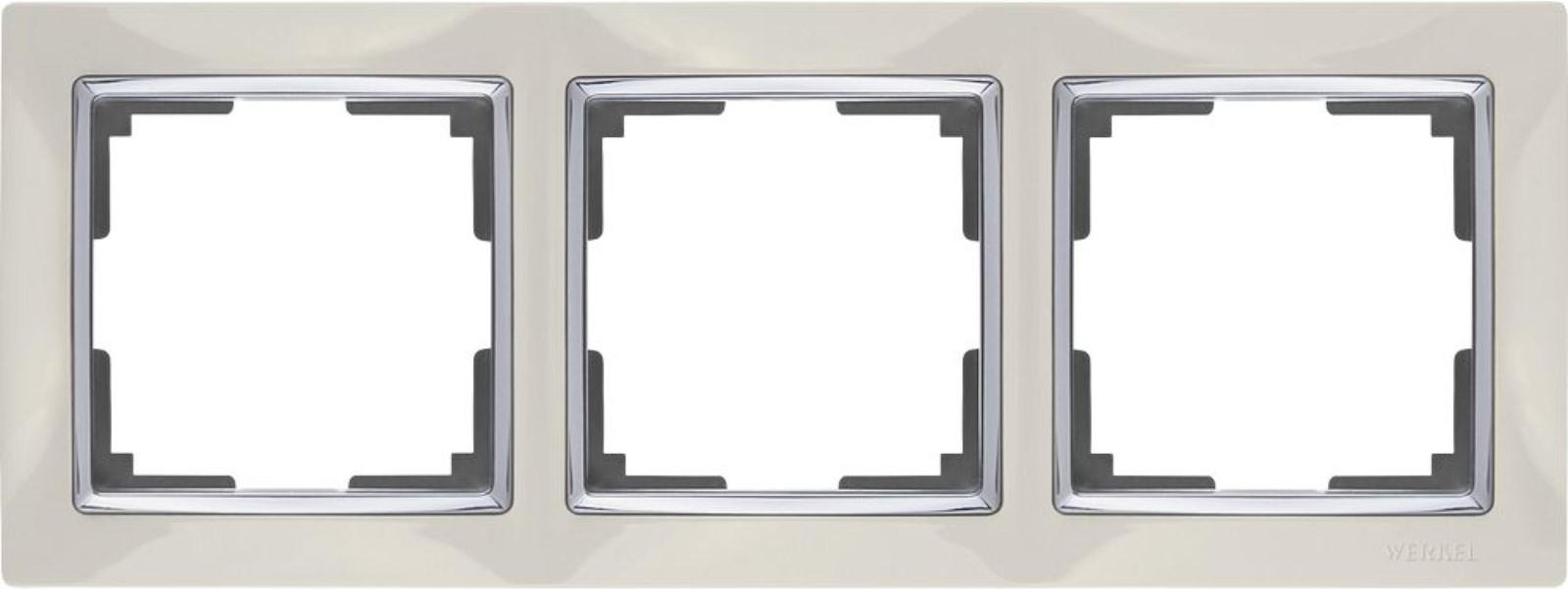 

Рамка для выключателя и розетки Werkel Snabb 3 поста WL03-Frame-03-ivory серый/коричневый [a036700], Рамка Werkel Snabb 3 поста WL03-Frame-03-ivory basic a036700 серый/коричневый