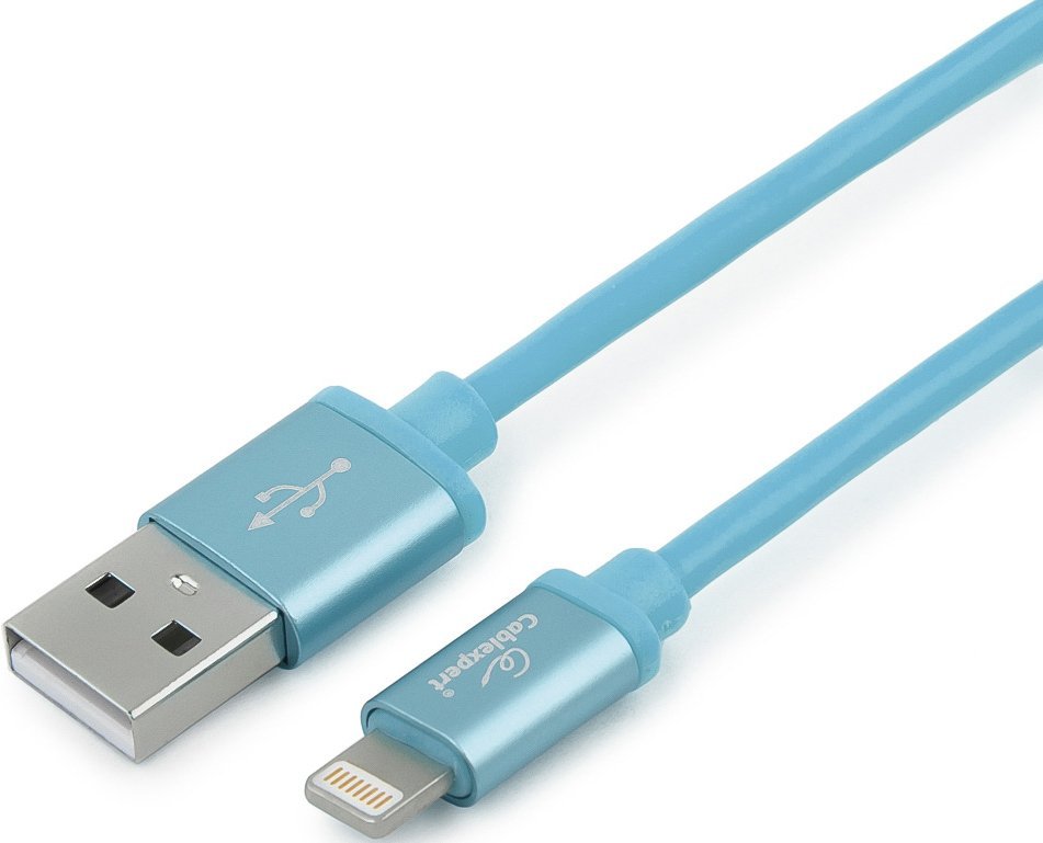 

Gembird Cablexpert Silver Series USB - Lightning 1m Blue [CC-S-APUSB01Bl-1M], Cablexpert Silver Series USB - Lightning 1m