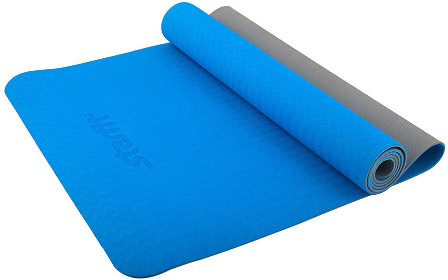 

Коврик для йоги и фитнеса Starfit FM-201 TPE 173x61x0.4см синий/серый