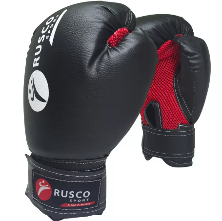 

Боксерские перчатки Rusco Sport 8 Oz черный, кож.зам. 8 Oz черный