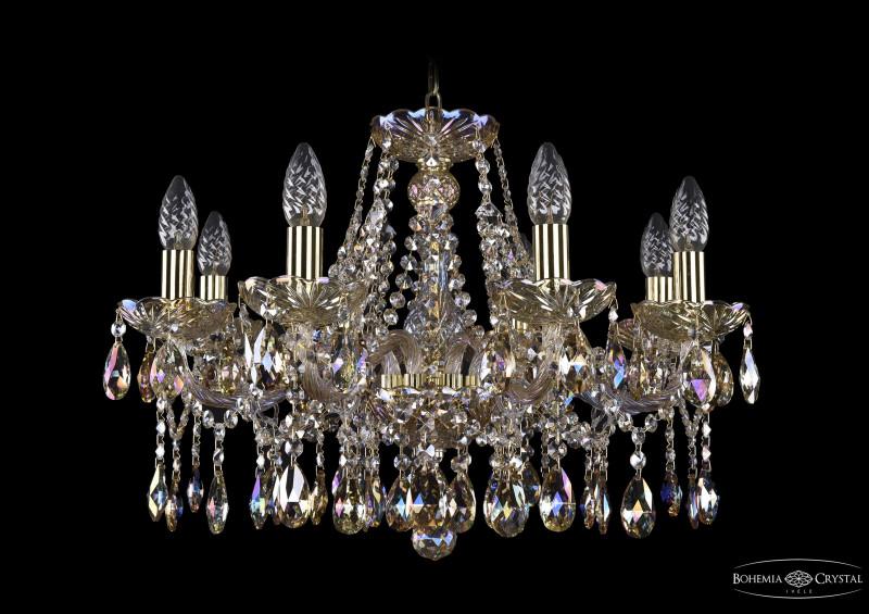 

Подвесная люстра Bohemia Ivele Crystal 1413/8/200/G/M701