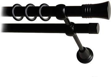 

Карниз Lm Decor Гиро 071 2р гладкий 25/19мм 3.6м черный матовый, Гиро 071 2р гладкий 25/19мм 3.6м