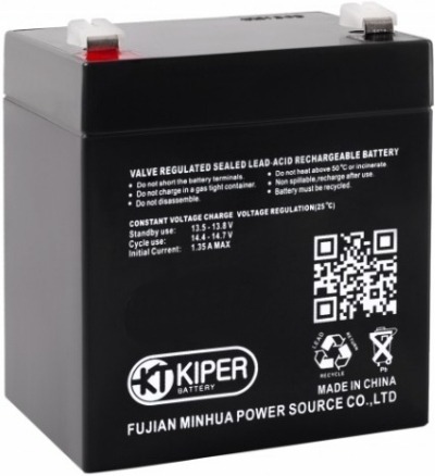 

Аккумулятор для ИБП Kiper HR-1221W F2 (12В/5.5 А·ч)