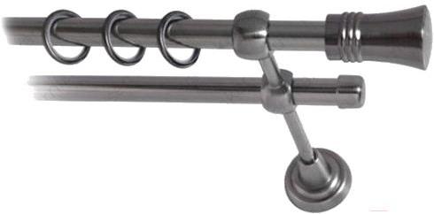 

Карниз Lm Decor Гиро 071 2р гладкий 1.6м антрацит, Гиро 071 2р гладкий 16мм 1.6м