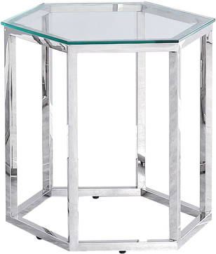 

Журнальный столик Stool Group Гекс серебро [EET-063], Журнальный столик Stool Group Гекс EET-063 серебро