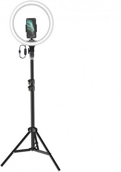 

Кольцевая лампа Baseus CRZB12-B01 Black, Кольцевая лампа Baseus CRZB12-B01 Live Stream Holder-floor Stand (30 cm) + штатив напольный 2m Black (Baseus Live Stream Holder-floor Stand (12-inch Light Ring) Black + Baseus CRZB12-B01-2 ase bracket (CRZB12-B01,C