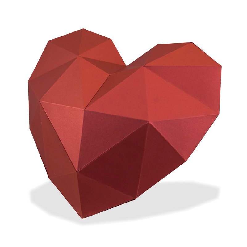 

Полигональная фигура PAPERRAZ Сердце, СЕРДЦЕ