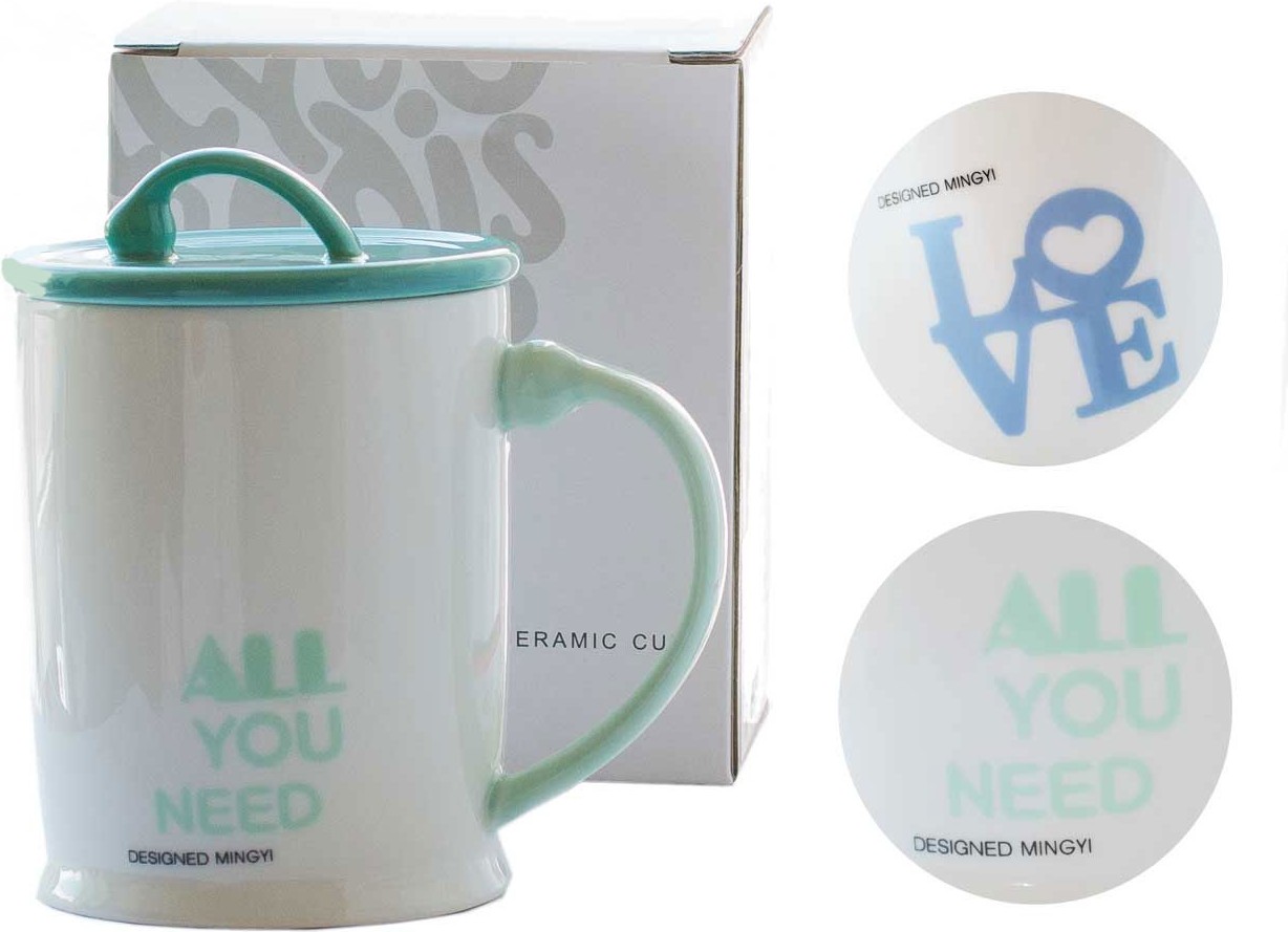 

Кружка с ложкой monAmi MUG-213 350мл с крышкой [MUG-213], Кружка MonAmi MUG-213 с крышкой 350мл