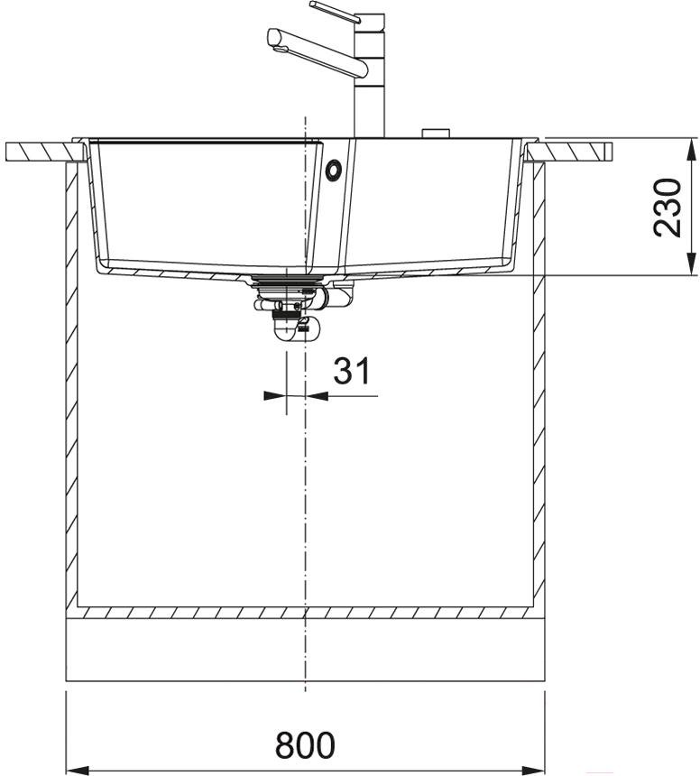 

Кухонная мойка Franke UBG 610-78 графит [114.0595.792], UBG 610-78