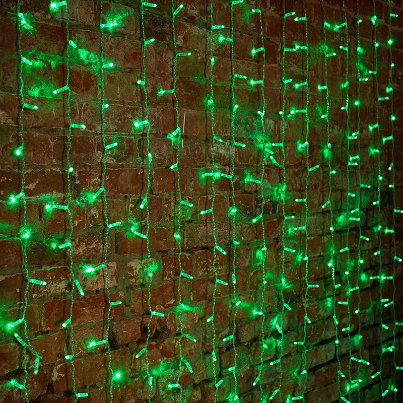 

Новогодняя гирлянда Neon-night Светодиодный Дождь 2x1.5m 360 LED Green [235-304], Светодиодный Дождь 2x1.5m 360 LED